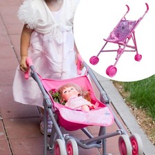 Baby Doll Stroller Pram Decoration Cute Foldable for Girls Children Gift Stroller-Pram Umbrella price