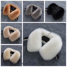 Replacement Faux Fur Collar Unisex Fluffy Neck Warmer Scarf Coat Accessory Unisex Neck Warmer price