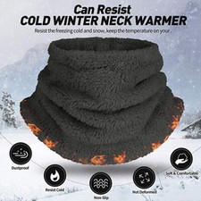 Men Women Fleece Neck Warmer Gaiter Scarf Winter Thick Windproof Ski Face Mask Unisex Neck Warmer price
