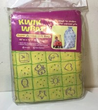Jumbo Baby Gift Or Laundry Bag Yellow Fabric Kwik Wrapz 40"w x 72" H w/17" Baby Laundry Bag price