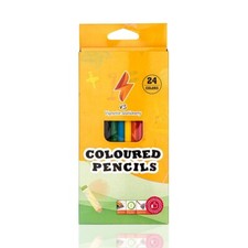 24 Coloured Drawing Pencils Pre-Sharpened Colouring Pens Kit Kids Art Coloured Pencils price