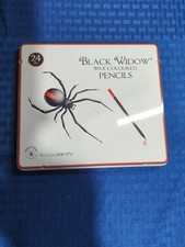 Black Widow 24 Wax Coloured Pencils Never Used Edition 1000 BW Coloured Pencils price