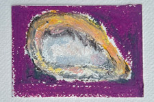 aceo original painting oil pastel inspired by sailing: oyster Pastel Paint price
