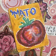 ACEO Original ACEO Original oil pastel  tomatoes 2.5x3.5” Pastel Paint price