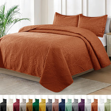 Luxury Bedspread Bedding Set 3 Piece Quilted Coverlet Bed Throw Queen King Size Bedspread & Bedspread Set price
