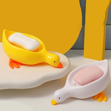 Duck Soap Dish Holder Self-Draining Bathroom Kitchen Counter Cute Animal Drainer Dishes price