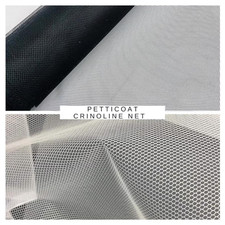 Petticoat Crinoline Net Fabric – 56” Wide | Stiff Mesh for Gowns & Costumes Petticoat price