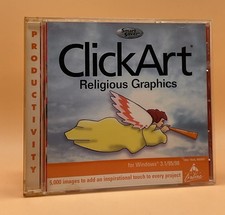 ClickArt Religious Graphics PC CD-ROM 1999 Broderbund Windows Religious Software price