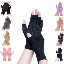 1Pair/2 Pairs Copper Arthritis Compression Gloves Hand Support Joint Pain Relief Unisex Gloves price