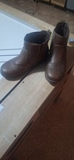 Children’s Place Boys Boots, Dark Brown, Side Zip, Size 3 Boys' Boots price