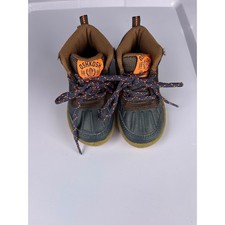 OshKosh Bgosh Toddler Boys Brown Navy Duck Boots Size 5 Kids OS-HUDSON-B Boys' Boots price