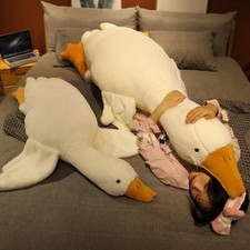 50-160cm Cute Big White Goose Plush Toy Huge Duck Sleep Pillow Cushion Soft Gift Baby Safe Sleep Pillow price