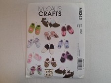 McCall's Pattern - Baby Shoes & Boots (One Size) #M6342 - Uncut Baby Boots price