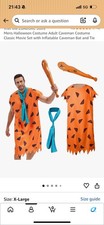 Men’s Fred Flintstones Men’s Costume Size XL Men's Costume price