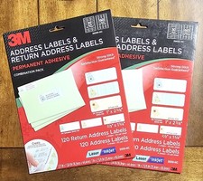 3M Address Labels & Return Address Labels 120 RETURN AND 120 ADDRESS per Package Address & Label Software price
