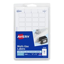 Removable Labels 1/2 x 3/4 Inch White Pack of 1008 for Address Package Address & Label Software price