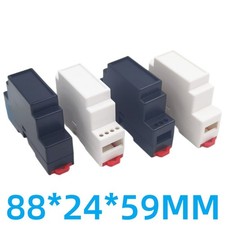 ABS Plastic Rail Housing 88x24x59mm PLC Project Case 4-17 DIY Electrical Box Project Box price