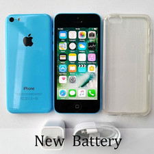 Original Apple iPhone 5c (Unlocked) NEW BATTERY - 8 GB / 16 GB / 32GB - Blue Outlet-Display Mobile Phones price