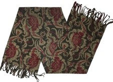 Garden Floral Women's Winter Scarf Muffler Neck Warmer 54" x 10" Textured Women's Neck Warmer price