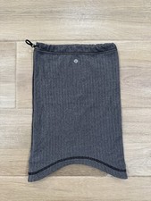 Lululemon Athletica Women's Neck Gaiter Warmer Gray Drawstring Outdoor Running Women's Neck Warmer price