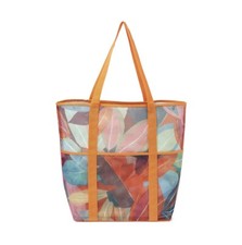 Time and Tru Women’s Mesh Beach Tote Bag - Tropic Orange Spirit 19 in x 17 in Women's Beach Bag price