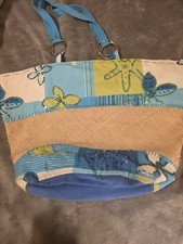 Blue & Green Beach Patchwork Tote Bag Women's Beach Bag price