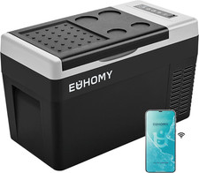 Portable 12V Refrigerator 26QT with APP Control for Camping & Travel Home Appliances Package price