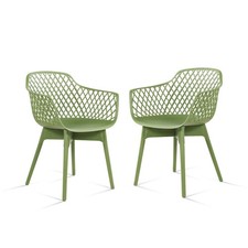 2pcs Modern Dining Chairs Weather-Resistant Plastic Cafe Chairs Cafe & Canteen Chair price
