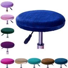Round Chair Covers Bar Stool Chair Armless Slipcovers Cafe Cushion Cover Solid Cafe & Canteen Chair price