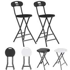 Round Collapsible Folding Bar Stool Counter Height Chairs for Camping Kitchen US Cafe & Canteen Chair price