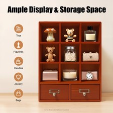 2 Drawers 9 Cube Vintage Tabletop Library Catalog Apothecary Cabinet Storage Box Library Cabinet price