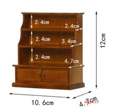 1:12 Scale Doll House Miniature Display Cabinet Bookcase Modern Library Library Cabinet price