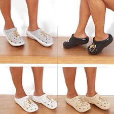 Womens Platform Heeled Clogs with Removable Charms Summer Shoes Platform Shoes price