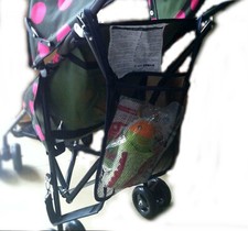 Baby Stroller Pram Mesh Carry Hanging Net Bag Organiser Black M13 Stroller-Pram Organiser price