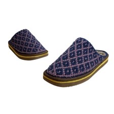 Women's Purple And Blue Wooven Quilted Pattern Slippers Sandals Size 9.5/10 Women's Slippers and Sandals price