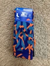 Boys Crew Socks 3 Pack Multicolored Lycra Starter Size Large 3-9 Boys' Socks Set price