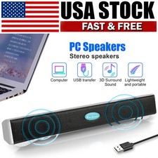 USB Wired Computer Speakers Soundbar 2.0 Stereo Bass Sound for Desktop PC Laptop Computer Speakers price