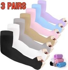 3 Pairs Cooling Arm Sleeves Cover UV Sun Protection Sports Outdoor For Men Women Women's Arm Sleeves price