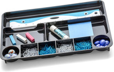 Recycled Plastic Desk Drawer Organizer, Nine Compartments, 14 X 9 X 1.13, Black Office Drawer Unit price