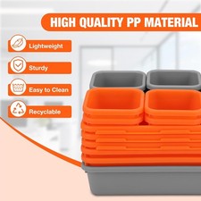 ValueMax 21PCS Interlocking Desk Drawer Organizer Set Stackable Storage Box Bins Office Drawer Unit price