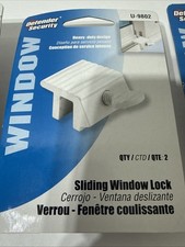 Defender Security Sliding Window Locks Heavy Duty = 6 Count WHITE Packs U-9802 Adjustable Window Lock price