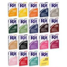 RIT All Purpose Fabric Clothes Dye Powder (31.9g) - All 21 Colours Available Fabric Dye price