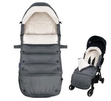 CosyDiary Universal Stroller Footmuff Winter Bunting Bag Charcoal Gray Warm Stroller-Pram Footmuff price