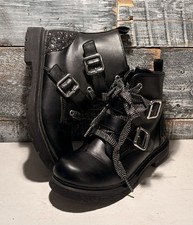 Mix No. 6 Jade Moto Zipper Buckle Boot Kids Size 2M - Black Girls' Booties price