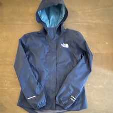 The North Face DryVent Hooded Full Zip Girls Blue Rain Jacket Size L/G (12) Girls' Raincoat price