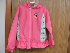 Lily and Dan Girls Raincoat Hooded Jacket Pink Size S (6-6X) Girls' Raincoat price