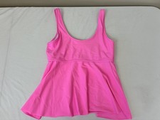 Beachsissi Black Tankini L ruffle top Slimming flowing - Neon Pink Tankini price