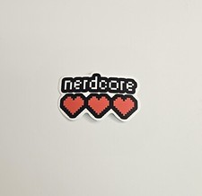 Nerdcore Sticker Three Hearts Decal For Laptop / Skateboard / Accessories Laptop Accessories price