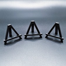 Mini Easel Stand (3) Customizable Trading Card Coin Holder Dollhouse Art Display Easel price