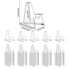 10X Coin Display Stands Paper Trading Card Easel Size Phone Holder Clear 5.8cm Easel price